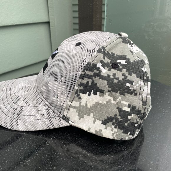 Cummings Black White Camo Baseball Hat - Picture 2 of 5